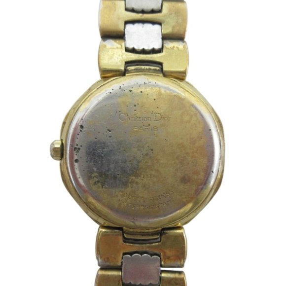 Christian Dior Octagon Quartz Analog Date Wristwatch Gold Color Women\'s main image 8